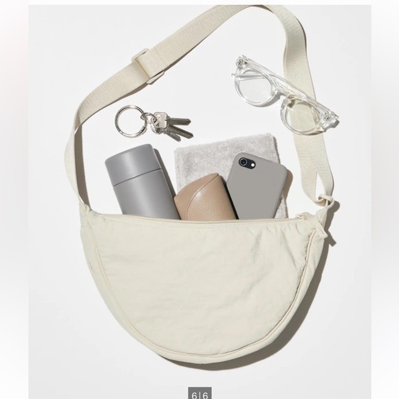 Uniqlo Round Mini Shoulder Bag in Natural - Picture 5 of 5